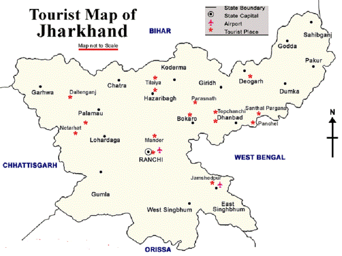 jharkhand map