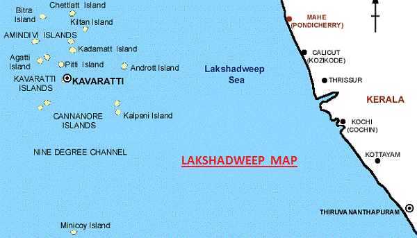 lakshwadeep map