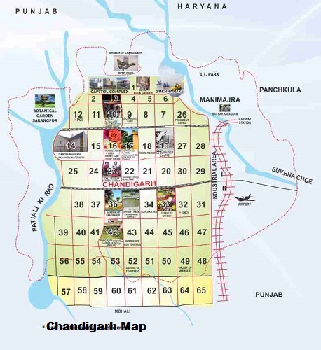 chandigarh map