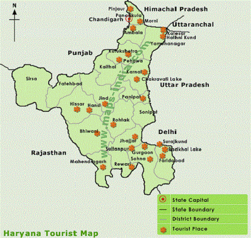 haryana map