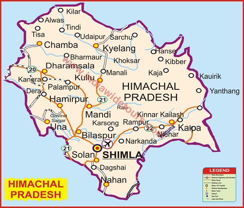 himachal map