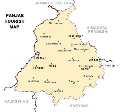 punjab map